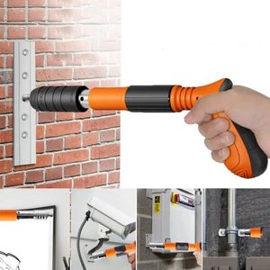 Woodworking And Decoration Integrated Air Nailer Nail Gun Home DIY Installation Wall Fastener Rivet Gun Manual Tools 240112