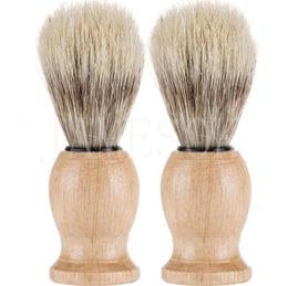 Cepillo para Barba Woody, cerdas, herramienta para afeitar, brochas de afeitar para hombre, accesorios para cuarto de ducha, hogar limpio DB682