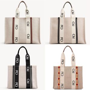 Houtachtige katoenen canvas draagtas designer tas dames handtassen boodschappentas handtas kwaliteit canvas mode strandtassen luxe reizen crossbody schouder portemonnee portemonnees tas