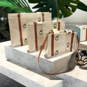 Woody Designer Beach Large Tote Tas Purse Woman Handtas Luxurys Handtassen Schouder Crossbody Takken Lady Canvas Tassen Hoge kwaliteit