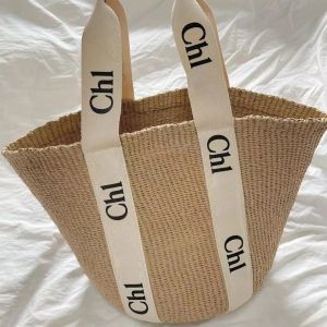 Woody Straw Designer Raffias Shop Beach Sac de plage Femme Luxurys Sac à main Panier de crochet d'été The Tote Sac Lady Weave Cho001