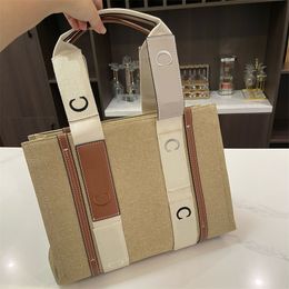 Woody Sac Fourre-Tout Designer Toile Sacs À Main Femmes Sac À Bandoulière De Luxe C Marque Sacs À Main Mode Sac À Provisions Style Féminin Fourre-Tout Occasionnels Shopper Sac