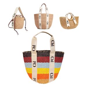 Tote Woody Cubo de paja Cesta de rafia Bolso de playa Bolso de tejido de gorro de diseñador Monedero Hombro Cartera para hombre para mujer Lona de viaje de lujo Crossbody clutch beat bags