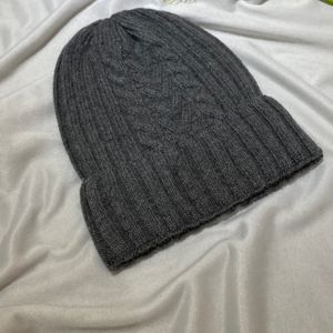 Lana Cable Knit Beanie Hat Skull Caps Gris Invierno Cálido Gorro De Esquí Sombreros Gorros Deportes Invierno Sombrero Mujeres Hombres