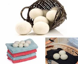 Boules de sèche-linge en laine Premium réutilisable rééquivaleur de tissu naturel réduit statique aide à sécher les vêtements dans la lessive plus rapide5017986