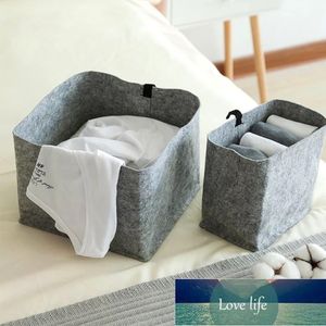 Wol Felt Opvouwbare Opslag Mand Rechthoekige Decoratieve Doos Box Wasserij Mand Kleding Hemper Toys Container Fabriek Prijs Expert Design Quality Nieuwste