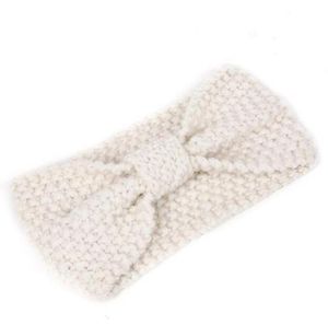 Cintas para la cabeza de nudo cálido de punto de lana, diademas con lazos de invierno para mujer y niña, diademas de ganchillo, turbante para deportes al aire libre, gorro para la cabeza para fitness