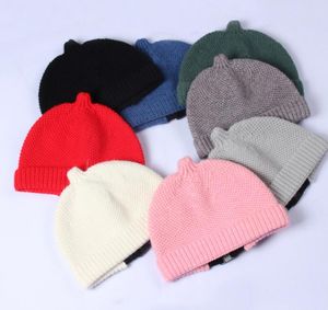 Chapeau sucette en laine automne et hiver hommes et femmes mode peau de melon tricoté chapeau en laine chaud GD688