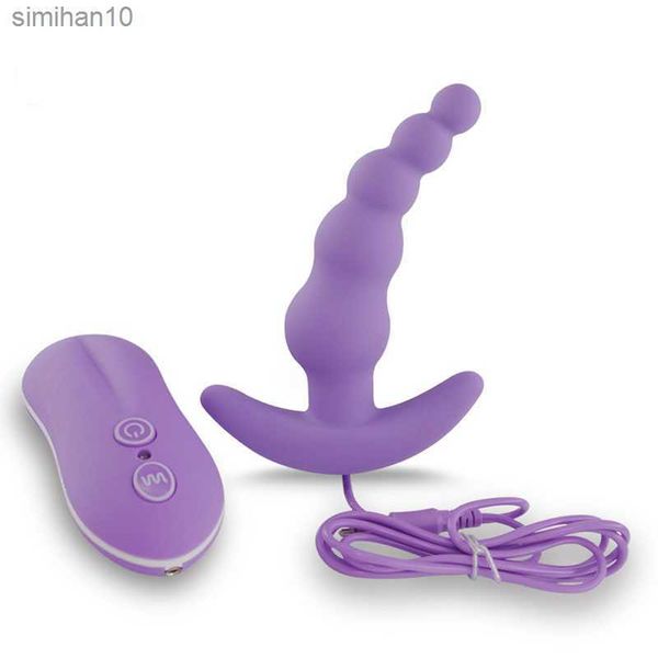 Filato di lana Uomini Massaggiatore della prostata Palline anali Butt Plug Vibratore anale Giocattoli del sesso anale per le donne Massaggio della prostata maschile Gay Sextoy per donna L230518