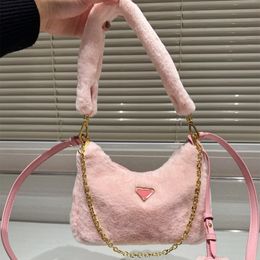 sacs à bandoulière en laine Re Edition mini sac hiver sac de créateur en peluche sacs à bandoulière en laine designer femmes sac sac à main rose sacs à main mignons joli sac à main