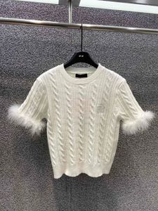 Wollen designer's t-shirt gebreide kleding mode pullover dames toptrui