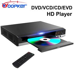 Woopker Reproductor de DVD B29 HD 1080P CD EVD VCD Player para TV Reproductor de CD-Disc Salida AV y HD con Puerto de micrófono 240229