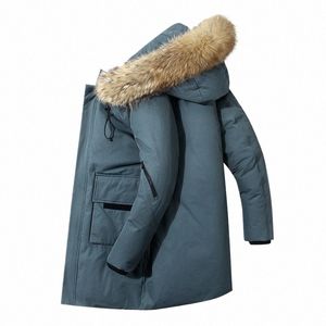 Wopussny luxe hiver hommes LG doudoune hiver blanc canard vers le bas manteau décontracté chaud à capuche mâle coupe-vent manteau Puffer Parkas Z7ct #