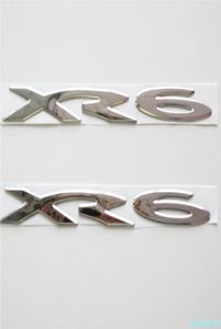 Palabra XR6 CAR PVC CHROME 3D Letter CAR COMBRA Badera de maletero Emblema Emblema personalizado Sticulador de placa Decal8815009