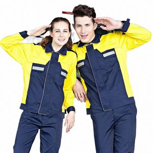 werkkleding mannen vrouwen werken lg mouwen coveralls Auto Repair Car Workers Uniforms Factory Workshop Lassen Overalls 4XL X9Q6#