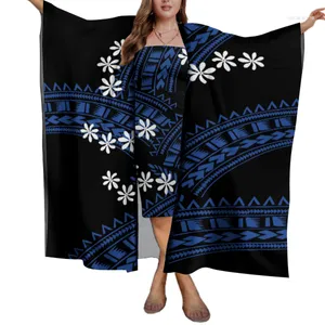 Werkjurken 2023 Verkoop 2-delige kledingset voor dames Pacific Art Tribal Design Lange jas Korte feestbodyconjurk