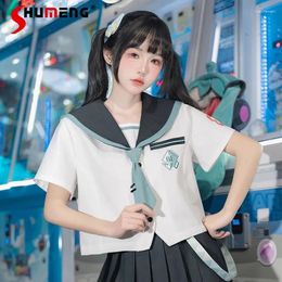 Robes de travail 2024 Vêtements féminins du printemps jk uniforme japonais lolita à manche courte de marin