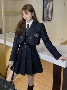 Werk Jurken CON College Style Suit Kort Jasje Shirt Bretels Lolita Jurk Mode Sweet JK