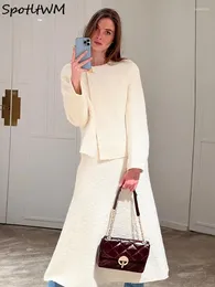 Werk Jurken Elegante Tweed Jassen Voor Vrouwen Pakken Herfst Winter 2024 Koreaanse Mode Y2k Lange Mouwen Bedekt Knopen Jassen Rok pak Sets