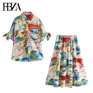 Robes de travail fbza femmes mode poche d'été