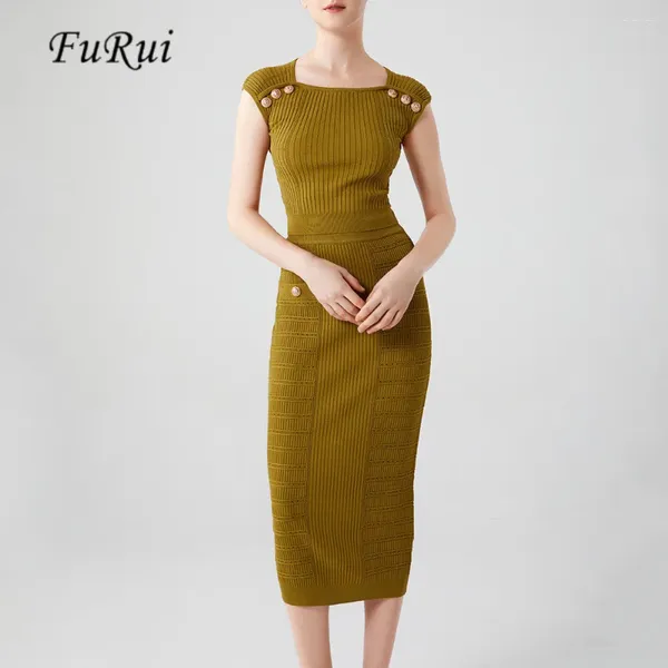Fu Rui – robe de travail sans manches, manches Raglan, petit débardeur, demi-jupe longue élastique, ensemble deux pièces pour femmes, vente en gros, été, 2024