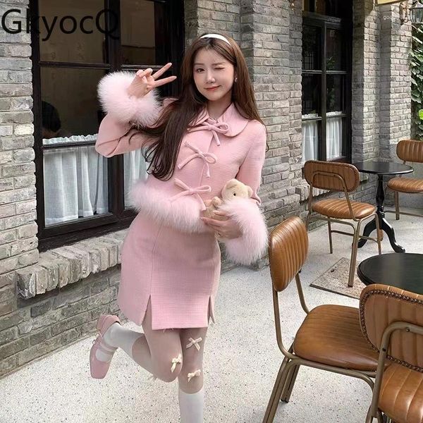 Vestidos de trabajo gkyocq moda coreana sets de dos piezas