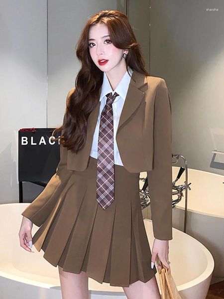 Robes de travail Dames Preppy Style tenue costumes pour femmes vêtements