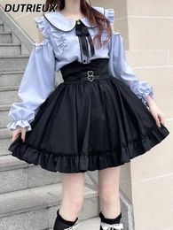 Vestidos de trabajo lolita traje dulce japonés fuera del hombro