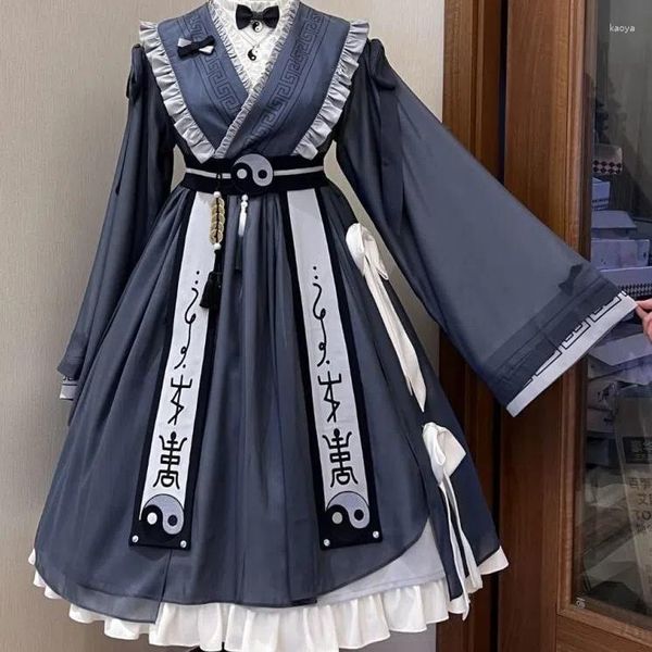 Vestidos de trabajo MAGOGO 2PCS Lolita Suit Sweet Cute For Girls Exorcist Girl Dress Ropa de fiesta diaria