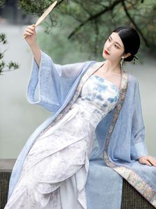 Robes de travail rétro Style chinois 3 pièces ensemble imprimé poitrine essuyer taille haute à lacets jupe longue brodé perlé châle 2023 femmes