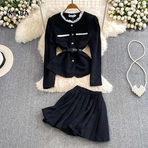Werkjurken Socialite Prachtige slanke jassen Minirok Jurk Outfits Tweedelige sets Elegant Koreaans Y2K Hoge kwaliteit Vrouwelijke feestverjaardag