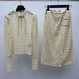 Robes de travail Vintage en dentelle en coton en soie
