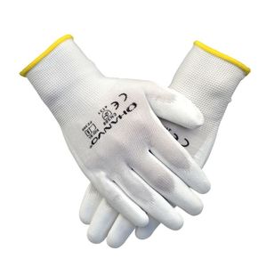 Werkhandschoenen Werkhandschoenen Safety Supply Flexibele PU-gecoate nitril veiligheidshandschoen voor mechanisch werken Nylon katoenen handpalm
