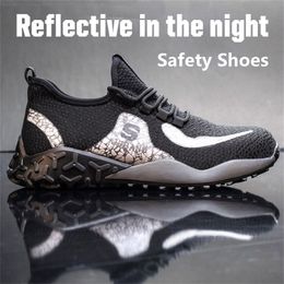 Sécurité au travail avec embout en acier Indestructible Ryder Shoe Chaussures de travail réfléchissantes légères pour hommes Y200915