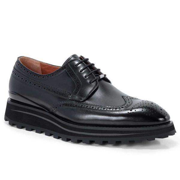 Trabajo Upper Cover Office de negocios para hombres Vestido de cuero formal Oxford Derby Zapatos 562