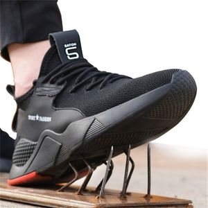 Werkvrouw en mannen zijn van toepassing Outdoor Steel Toe Anti Smashing Protective Antislip Punctule Proof Safety Shoes Y200915
