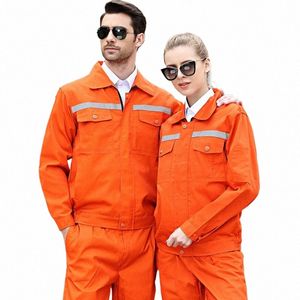 Vêtements de travail Vêtements de travail Ensemble hommes / femmes Ouvriers Usine Uniforme Réparateur résistant à l'usure Auto Atelier de voiture Ingénieur Costumes c8Gi #