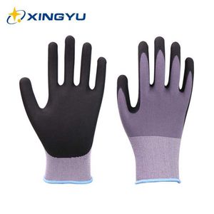 Werkhandschoenen voor heren Sterke grip Wasbaar Slijtvast Tuinieren Arbeidsbescherming Handartikelen Antislip Nitril
