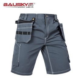 Pantalons de travail hommes vêtements de travail travail avec outil multi poches pantalons courts pour l'été 210716