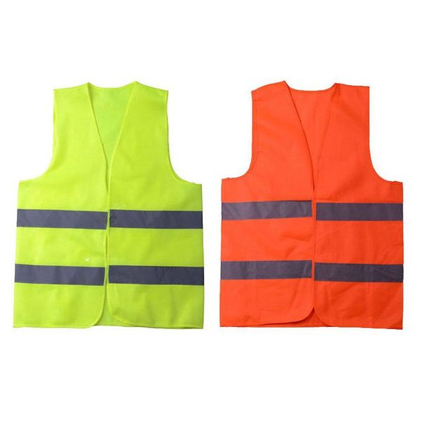 Fourniture de sécurité sur le lieu de travail Visibilité en gros Travail Construction Gilet Avertissement Réfléchissant Trafic Vert 2 Drop Livraison Bureau Schoo Dhmic