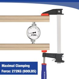 Workpro 2pc en acier à barre de serre de serre 6 "/ 15 cm 12" / 30 cm F Kit de pince à barres à barres lourdes pour le bois de menuiserie