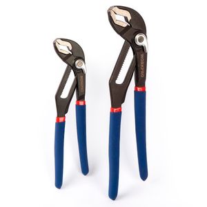 WORKPRO 8" 10" Water Pump 2-Piece multifunctional plier Quick-Release Straight Jaw Groove Joint Plumbing Pliers Y200321