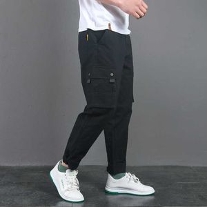 Pantalons de travail pour hommes, Leggings courts, amples et polyvalents, petites jambes, sport, Version coréenne, décontracté