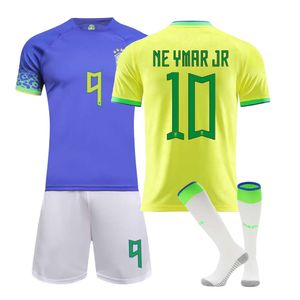 Coupe Brésil Jersey Neymar 10 Jersey de football pour enfants Ronaldo pour les équipes nationales masculines et féminines