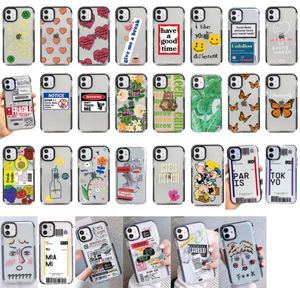 Cases de boletos de aire de la etiqueta del mundo Pase de embarque Butterfly Butterfly Cats Soft TPU Capada de choque a prueba de choques para iPhone 12 Mini 13354005