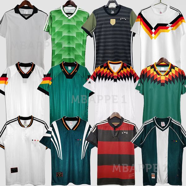 Coupe du monde 1980 1990 92 94 96 98 Allemagne Retro Littbarski BALLACK Soccer Jersey KLINSMANN 2006 2010 chemises KALKBRENNER 2014 16 Matthaus Hassler Bierhoff KLOSE