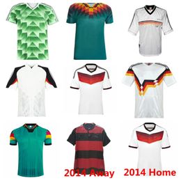 Coupe du monde 1990 1992 1994 1998 1988 Allemagne Retro Littbarski Ballack Soccer Jerseys Klinsmann Matthias Home Shirt Kalkbrenner Jersey 1996 1998 2004 2010 2014