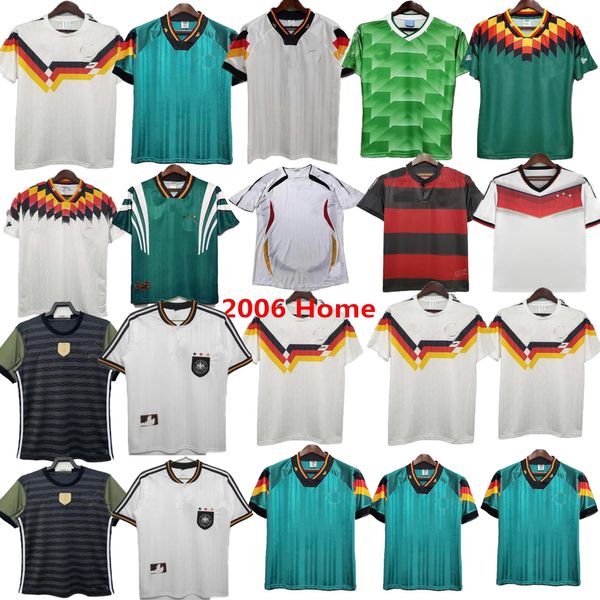 Copa del mundo 1990 1992 1994 1998 1988 Alemania Retro hombre Littbarski BALLACK Camiseta de fútbol KLINSMANN Matthias camiseta local KALKBRENNER JERSEY 1996 2004