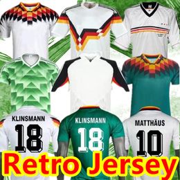 Copa del mundo 1990 1992 1994 1998 1988 Alemania Retro Littbarski BALLACK Camiseta de fútbol KLINSMANN Matthias camiseta local KALKBRENNER JERSEY 1996 2004