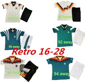 Copa del mundo 1990 1996 Alemania Retro Littbarski BALLACK Camiseta de fútbol KLINSMANN 2006 2014 camisetas KALKBRENNER 1996 2004 Matthaus Hassler Bierhoff KLOSE kit para niños 999